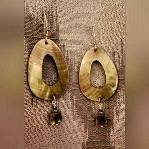 Artisian Crafted Genuine Bull Horn Statement Earrings